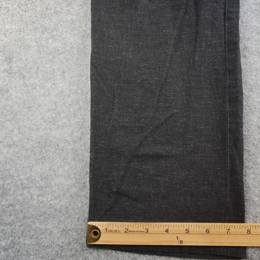 Banana Republic Dress Pants Men's 32x32 Gray Linen Blend Tailored Fit Flat Front